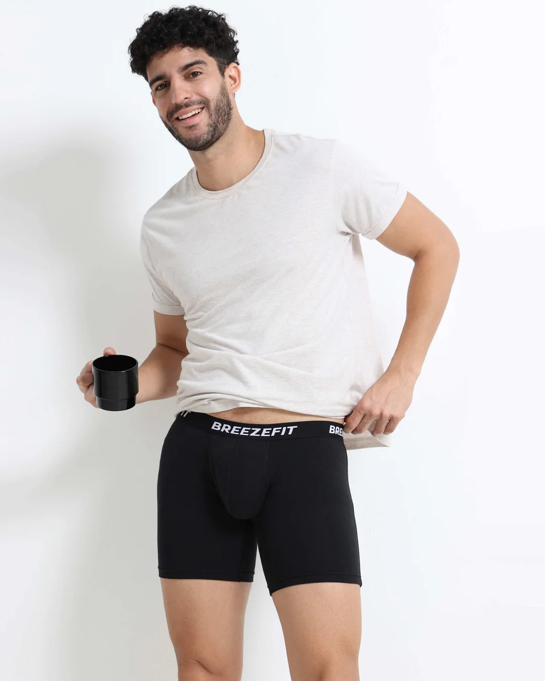 Breezefit Men's Hybrid Trunk worn by a male model